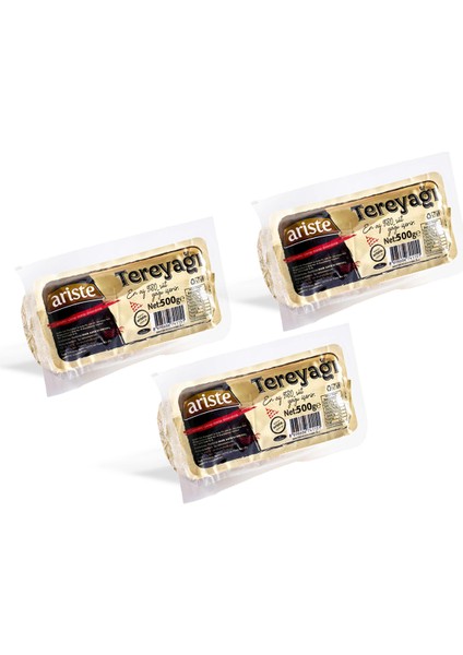 3'lü Tereyağı 1500 gr (500gr x 3)