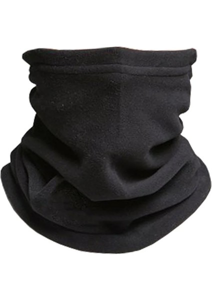 Polar Boyunluk Bandana Buff Saç Bandı Maske Balaklava Toka Siyah