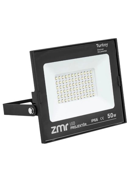 50W Ultra Slım LED Projektor 6500K Beyaz Işık