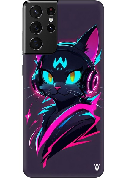 Samsung Galaxy S20 Plus Silikon Kılıf Black Cat