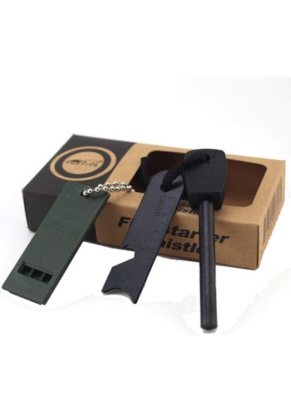 Survive Magnezyum Çubuğu Ateş Başlatıcı Çakmak Taşı