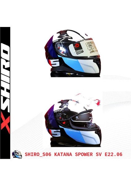 Shıro Kask 100206 Fullface Katana Smsport_m Sunvızor