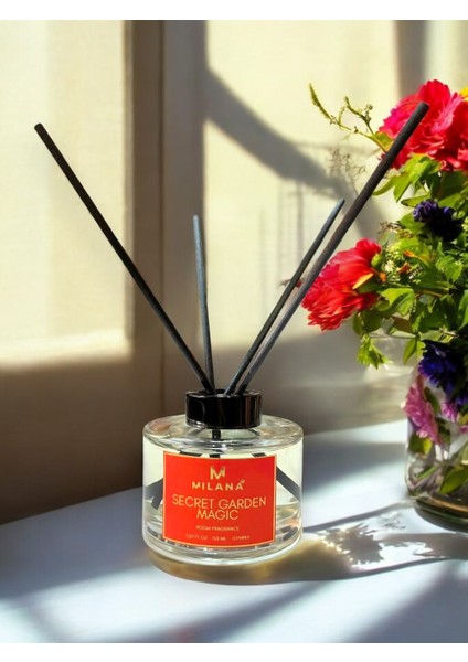 Premium Çubuklu Oda Kokusu Gizli Bahçe Büyüsü 150 ml