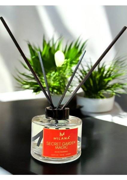 Premium Çubuklu Oda Kokusu Gizli Bahçe Büyüsü 150 ml