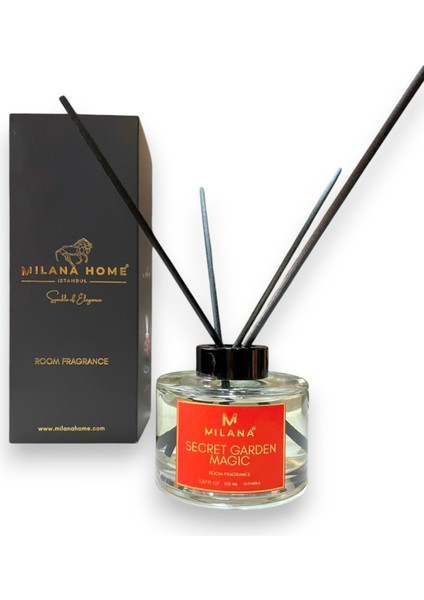 Premium Çubuklu Oda Kokusu Gizli Bahçe Büyüsü 150 ml
