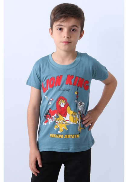 Erkek Çocuk Tshirt Lion Baskılı Bisiklet E1