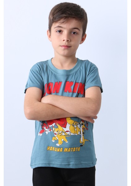 Erkek Çocuk Tshirt Lion Baskılı Bisiklet E1 modelleri