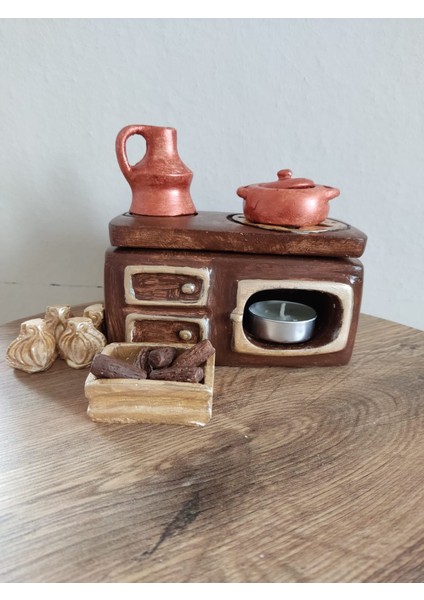 Kuzine Buhurdanlık Soba Tealight Mumluk, Dekor, Ev Dekorasyon, Biblo, Obje, Salon Aksesuarları fırsatları