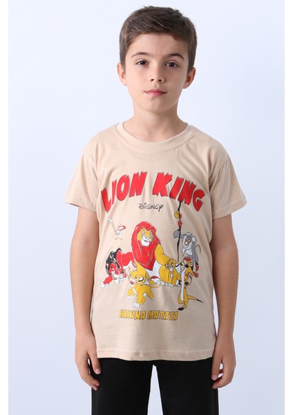 Erkek Çocuk Tshirt Lion Baskılı Bisiklet E1