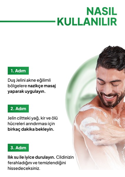 Anti-Acne Vücut Şampuanı %6 Serum Içerikli Acne Karşıtı Duş Jeli modelleri