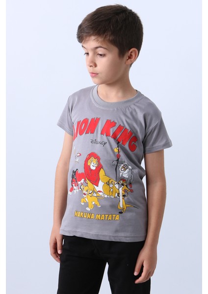 Erkek Çocuk Tshirt Lion Baskılı Bisiklet E1