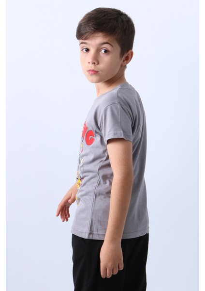 Erkek Çocuk Tshirt Lion Baskılı Bisiklet E1