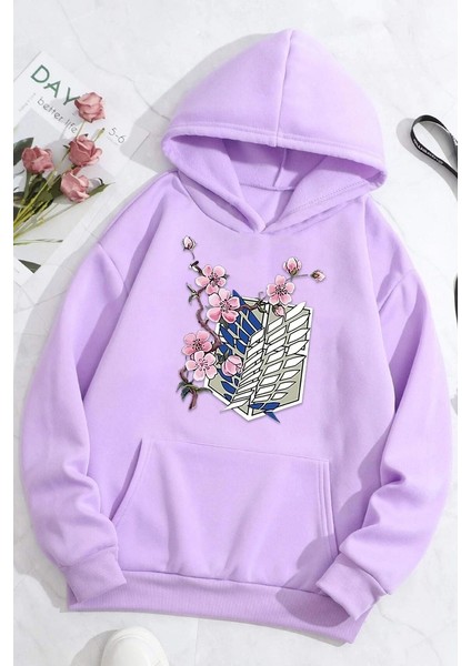 Only Trendwear Unisex Flowers Baskılı Sweatshirt