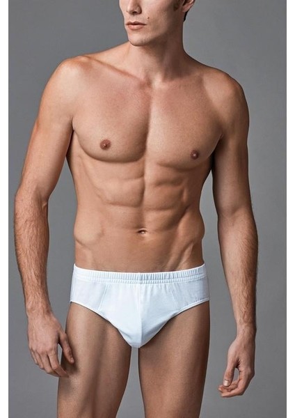 Erkek Cotton Slip 2'li 034-ERS Beyaz