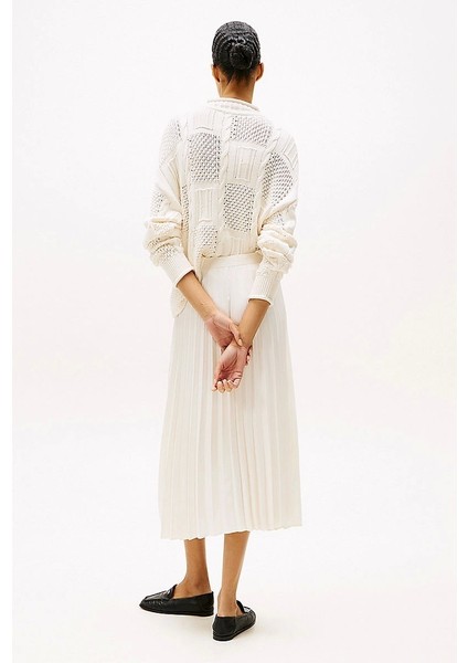 Fluıd Pleated Pull On Mıdı Skırt