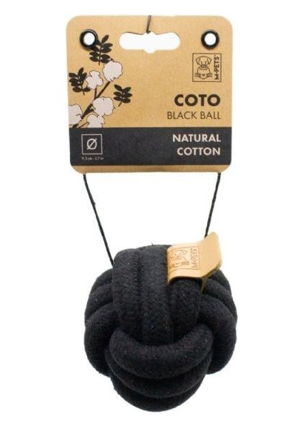 Coto Black Ball 9.5 cm Örgü Top Oyuncak