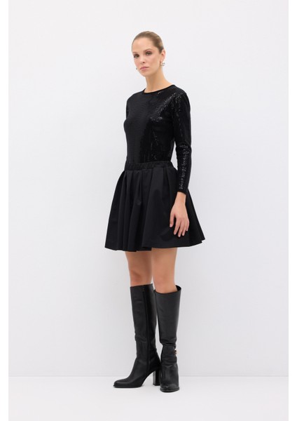 Mini Tafta Etek Siyah 12744750000