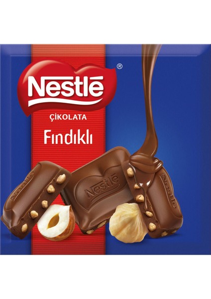 Fındıklı Kare Çikolata 60 Gr x 6 Adet
