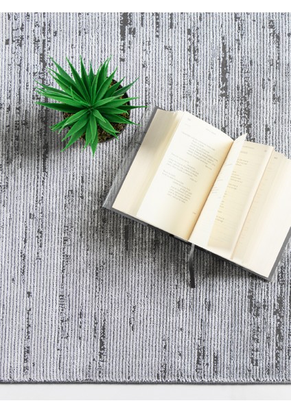 Nadide Toz Vermez Tüy Vermez Saçaksız Dokuma Halı Antrasit Yolluk Antrasit Halı fırsatları