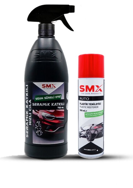 Seramik Katkılı Hızlı ve Pratik Cila 750ML.+ Tampon & Plastik Yenileyici 300 ml