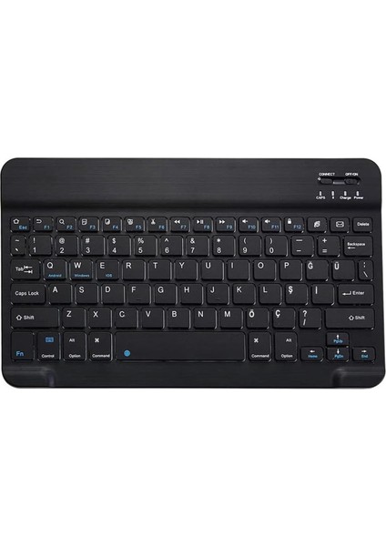 Vorcom Sxpro 10.1 Inch Tablet Uyumlu Tablet Çanta+Türkçe Bluetooth Klavye +Mouse+ Standı AL4383 Lacivert