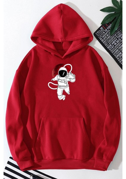 Only Trendwear Unisex Astronot Baskılı Sweatshirt