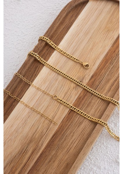 Çelik Almak Gurmet Bel Zinciri Günlük Kullanıma Uygun Miami, Büyük Küba Zincir 60-75CM 3mm fiyatları