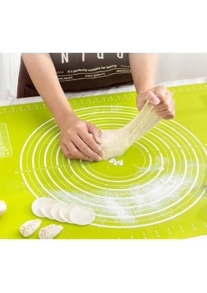 Büyük Boy Silikon Hamur Açma Matı 50X40 cm Ölçekli Silikon Hamur Açma Matı Hamur Ölçekli fırsatları