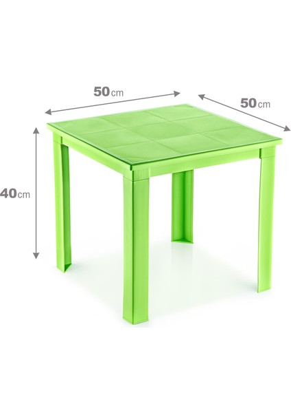 50X50 H:40 Plastik Masa