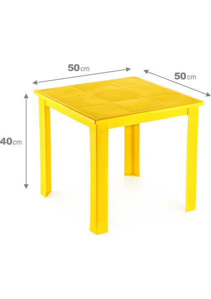 50X50 H:40 Plastik Masa