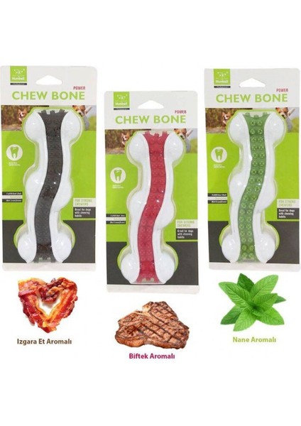 Kuvvetli Çiğneyen Küçük Köpekler için Aromalı Sert Oyuncak 12 cm
