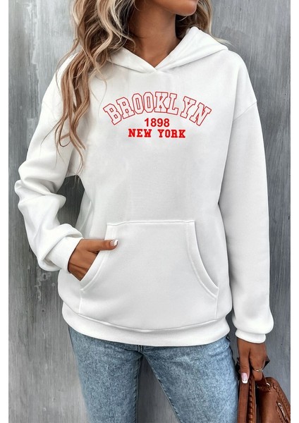 Only Trendwear Unisex Brooklyn Baskılı Sweatshirt