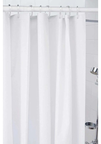 Su Geçirmez Banyo Perdesi Duş Perdesi 180 x 200 cm Beyaz LC023 fiyatları