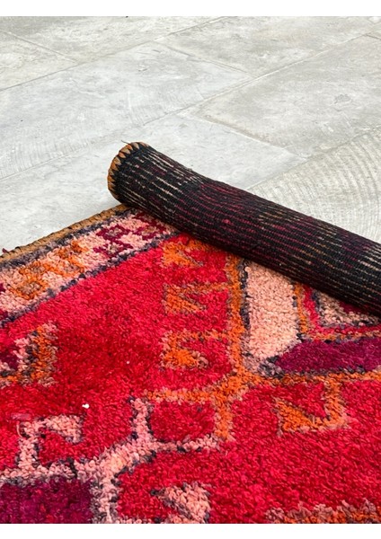 86 x 281 cm Uzun Yolluk, El Dokuma Nadir Desenli Vintage Kilim, Harika Ev & Ofis Dekoru modelleri