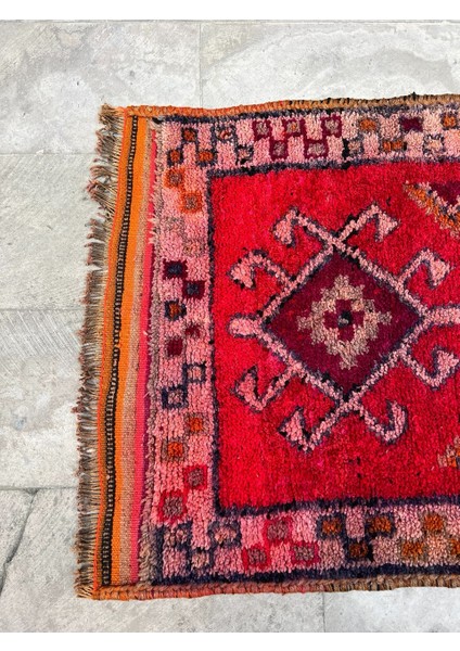 86 x 281 cm Uzun Yolluk, El Dokuma Nadir Desenli Vintage Kilim, Harika Ev & Ofis Dekoru fırsatları