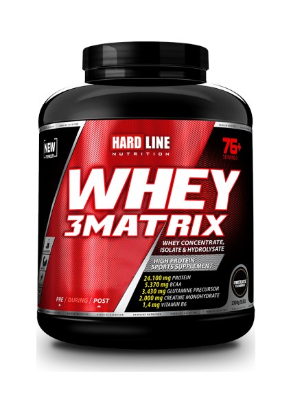 Hardline Whey 3 Matrix Protein Tozu 2300 gr