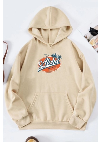 Only Trendwear Unisex Aloha Baskılı Sweatshirt