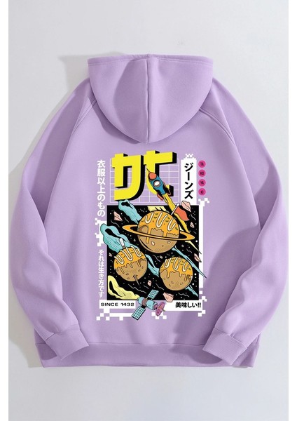 Only Trendwear Unisex Tokoyaki Baskılı Sweatshirt