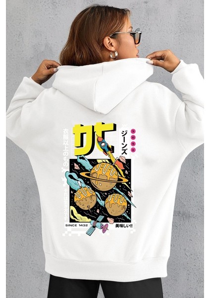 Only Trendwear Unisex Tokoyaki Baskılı Sweatshirt