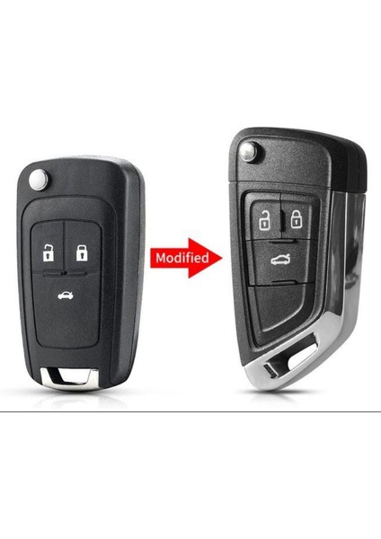 Chevrolet Cruze Aveo Spark Dönüşüm Çevirici Kumanda Kabı Anahtar Kabı 3 Tuşlu 1.ci Kalite
