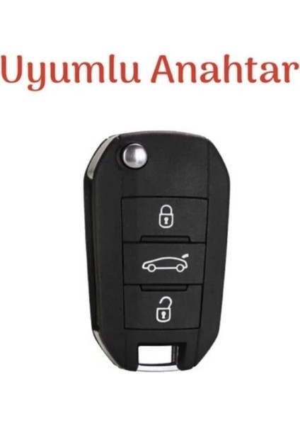 Peugeot 301 308 208 508 2008 3008 Citroen C3 C4 Opel Combo Nano Sustalı Anahtar Kılıfı Beyaz Gümüş fiyatları