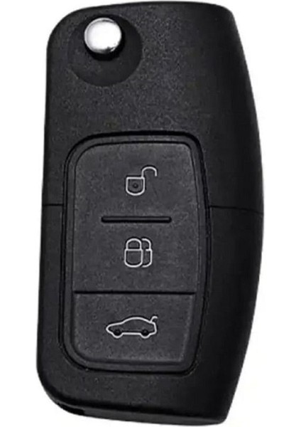 Lüx Ford Focus,fiesta,mondeo,cmax,courier Nano Yüksek Kalite Anahtar Kılıfı 3 Buton Siyah Gümüş Renk fiyatları