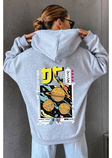 Only Trendwear Unisex Tokoyaki Baskılı Sweatshirt