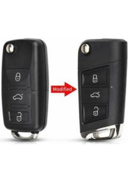 Lüx Volkswagen Vw Golf Polo Jetta Bora Passat Transporter Dönüşüm Çevirici Anahtar Kumanda Kabı