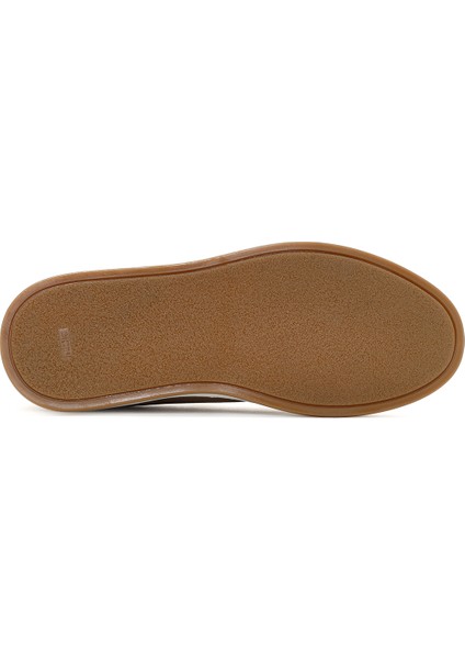 Erkek Bej Bağcıklı Nubuk Deri Sneaker 25SFD6601V3