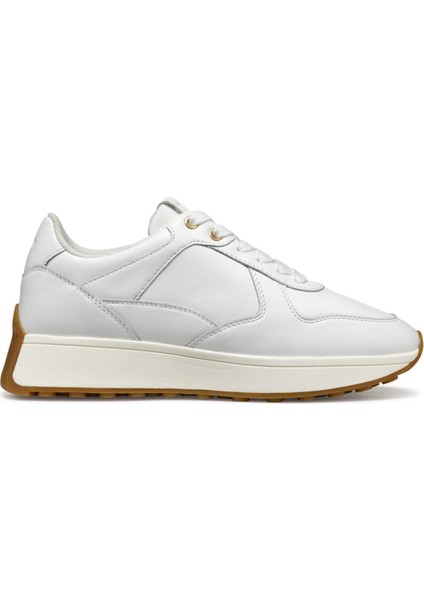 Kadın Beyaz D Amabel A - Nappa Bağcıklı Deri Sneaker D45MDA00085C1000