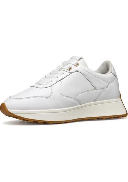 Kadın Beyaz D Amabel A - Nappa Bağcıklı Deri Sneaker D45MDA00085C1000 modelleri