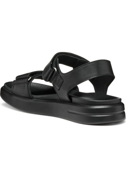 Kadın Siyah D Xand 2s E - Smo. Lea + Pear Bantlı Deri Sandalet D45PAE043AJC9B1G fiyatları