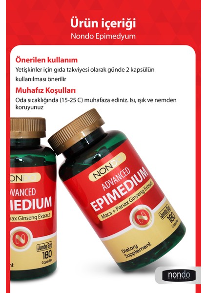 Advanced Epimedyum 180 Kapsül ( 3 Aylık Kullanım )