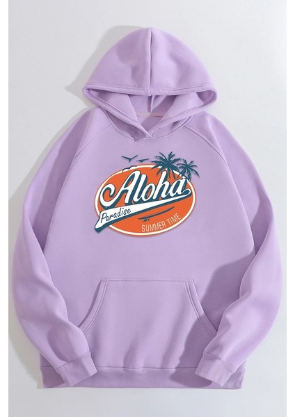 Only Trendwear Unisex Aloha Baskılı Sweatshirt